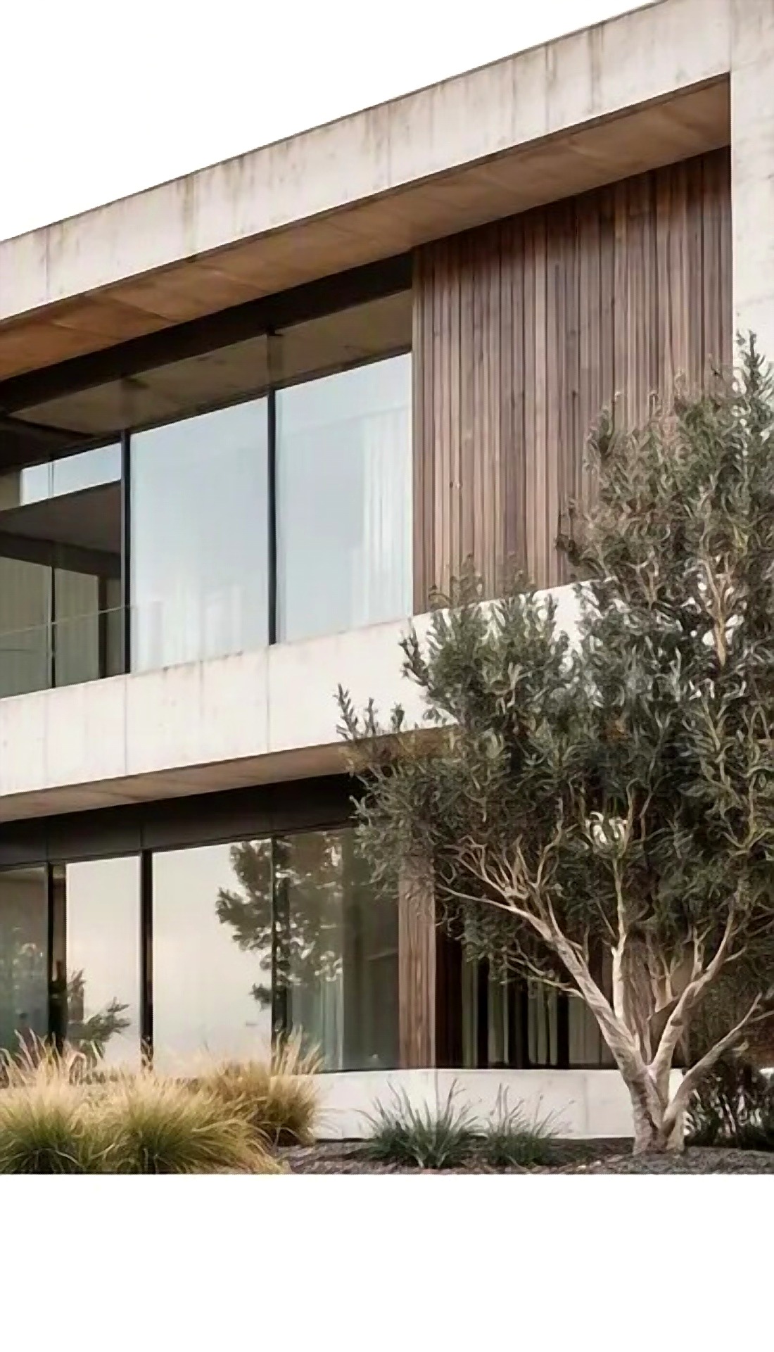 Modern concrete and timber residential build by Aethel Enterprises