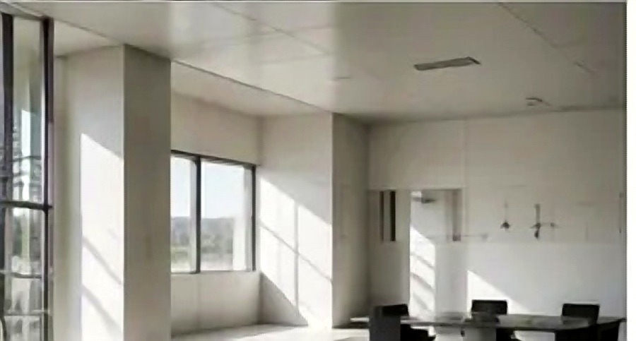 Professionally cleaned interior office space